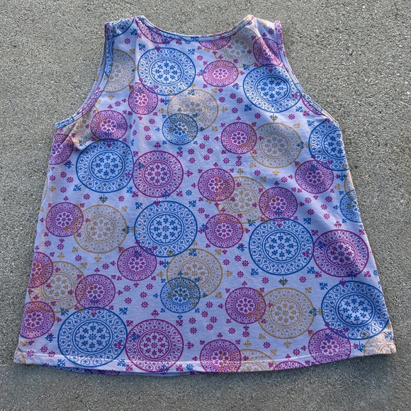 Prairie Cotton Colorful Patterned Sleeveless Top Size M NWOT 100% Cotton - Picture 4 of 4